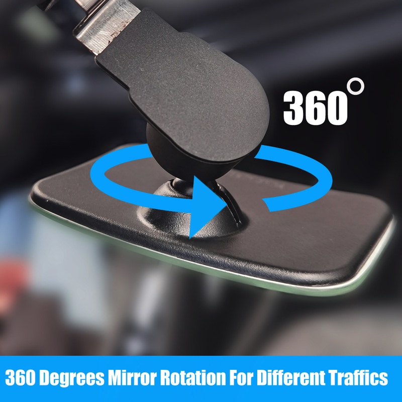 360derajat Adjustable Mobil Blind Spot Spion Kaca HD Tanpa Bingkai Kaca Spion Cembung Mobil Side Blind Spot Mirror