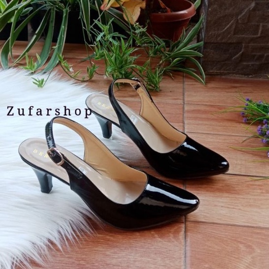 ZUFAR - OLIVE Sepatu Kerja Wanita / Pantofel Wanita