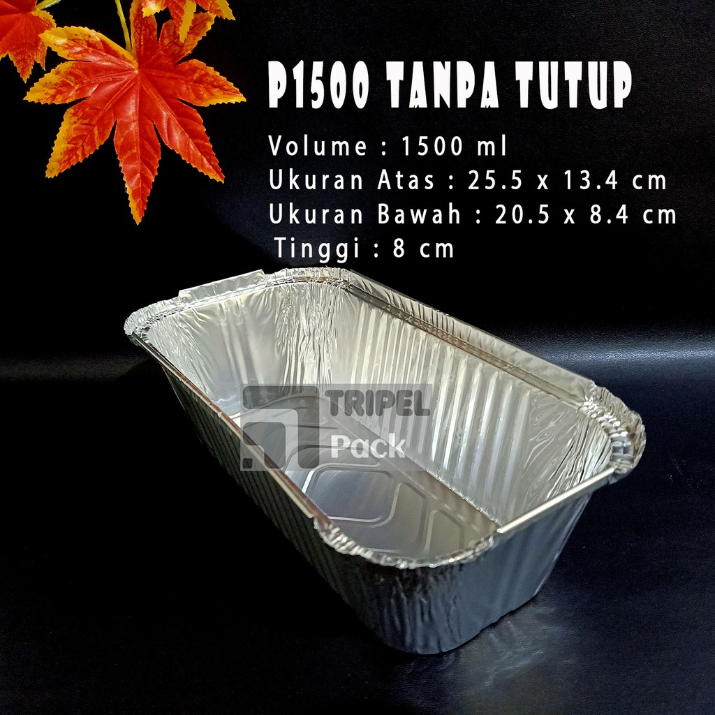 Jual Loyang Aluminium Foil Tray P Ukuran X Cm Tanpa Tutup