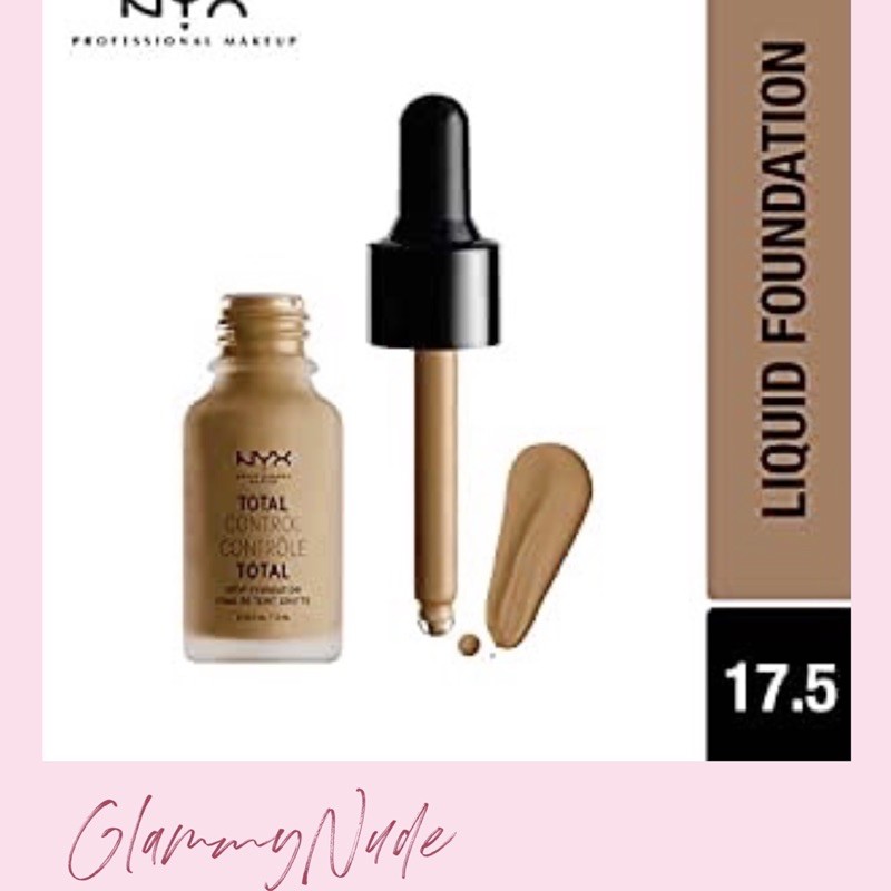 NYX TOTAL CONTROL DROP FOUNDATION SHADE SIENNA ORIGINAL