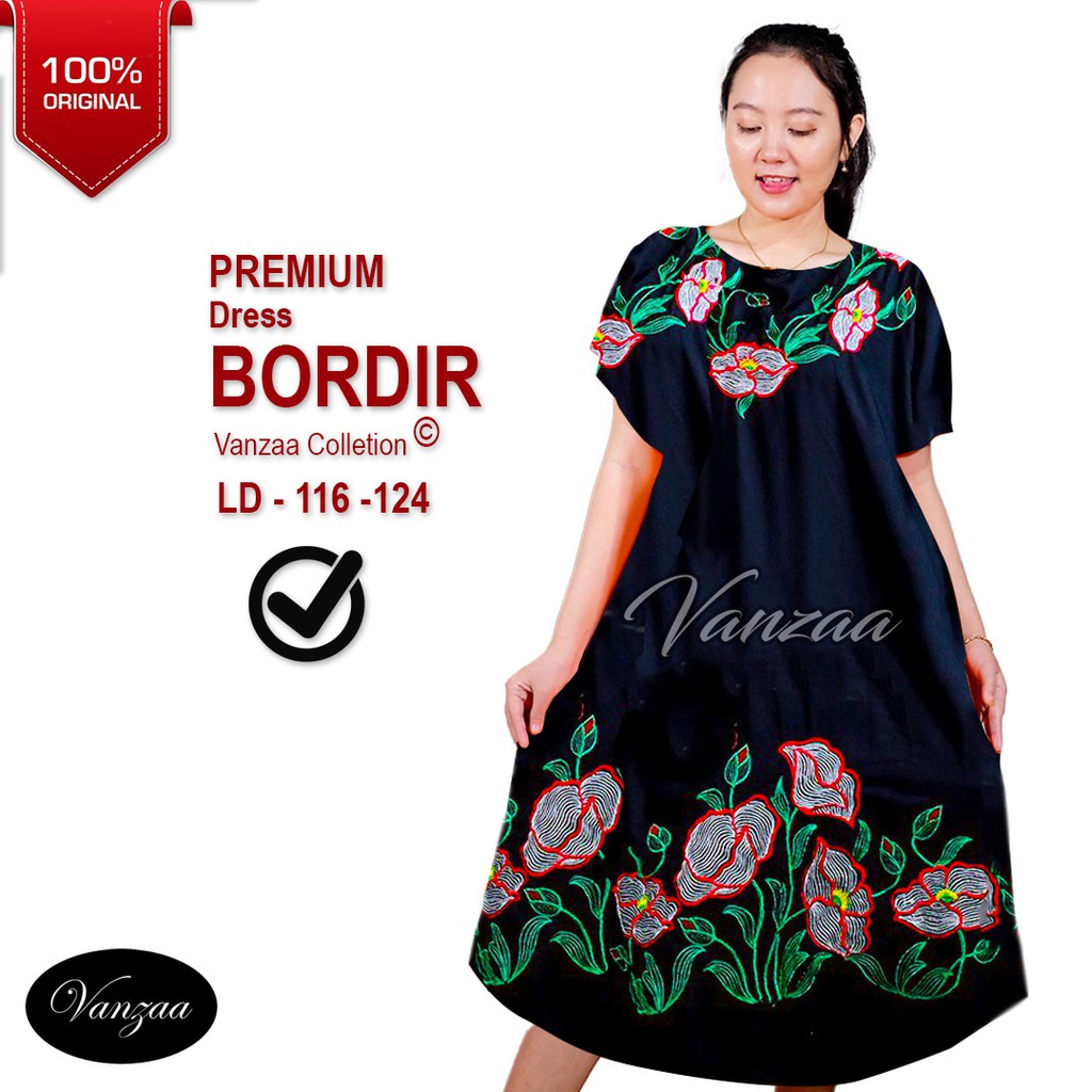 Daster Bali Pendek Premium Motif Bordir Limited Vanzaa 2021