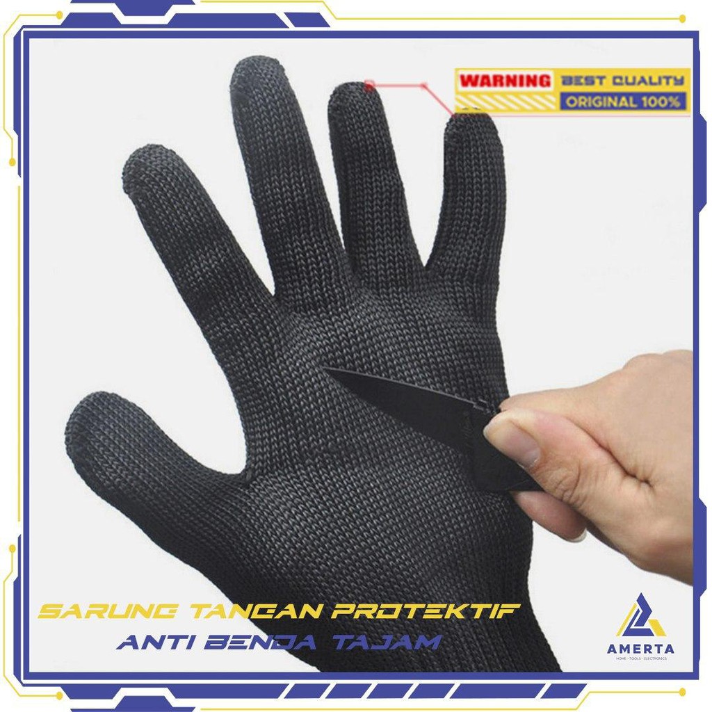 Sarung Tangan Anti Bacok Pisau Benda Tajam Protective Cut Resistant