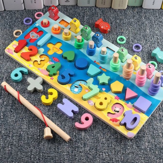 

IMPORT Mainan edukasi anak Counting board menyusun balok abjad angka - TYPE C Murah