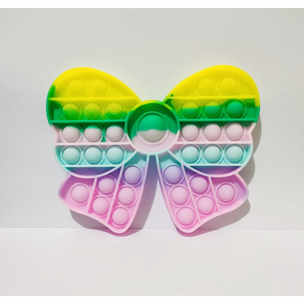 Mainan pop it murah popit Pop Its Square rainbow multicolor Fidget Toy Push bubble Penghilang Stres-6
