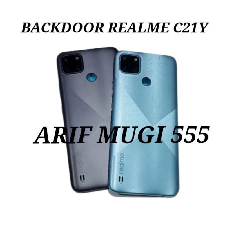 BACKDOOR BACK COVER KESING CASING HOUSING TUTUP BELAKANG REALME C21Y RMX3263 ORIGINAL