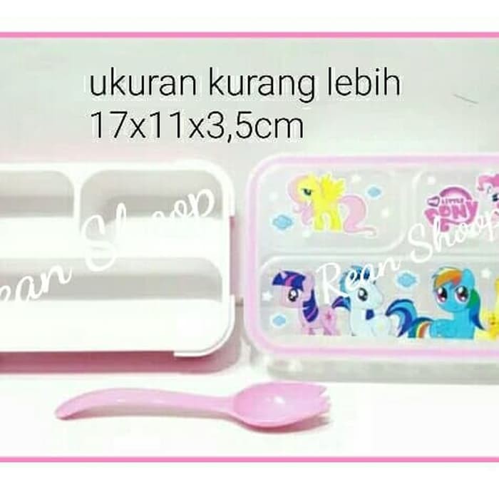 Promo lunch box kotak tempat makan anak karakter kuda poni my little pony Limited
