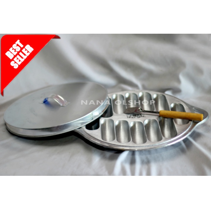 CETAKAN PUKIS JUMBO 12/Cetakan Kue Pukis / Kue Pancong  Gratis Sutil Kue