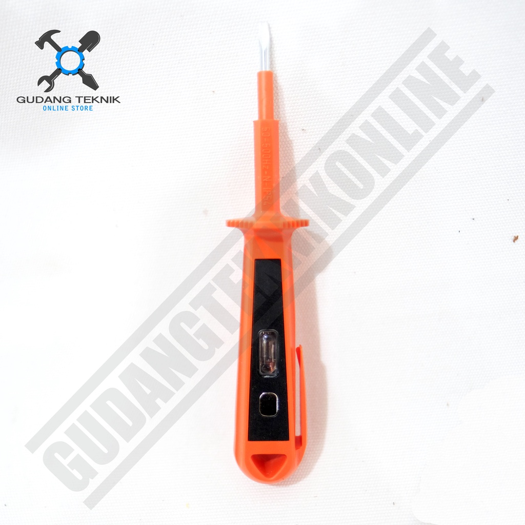 Obeng Test Pen IWT ORANGE 155mm 190mm / Tespen Listrik AC 15cm 19cm IWT