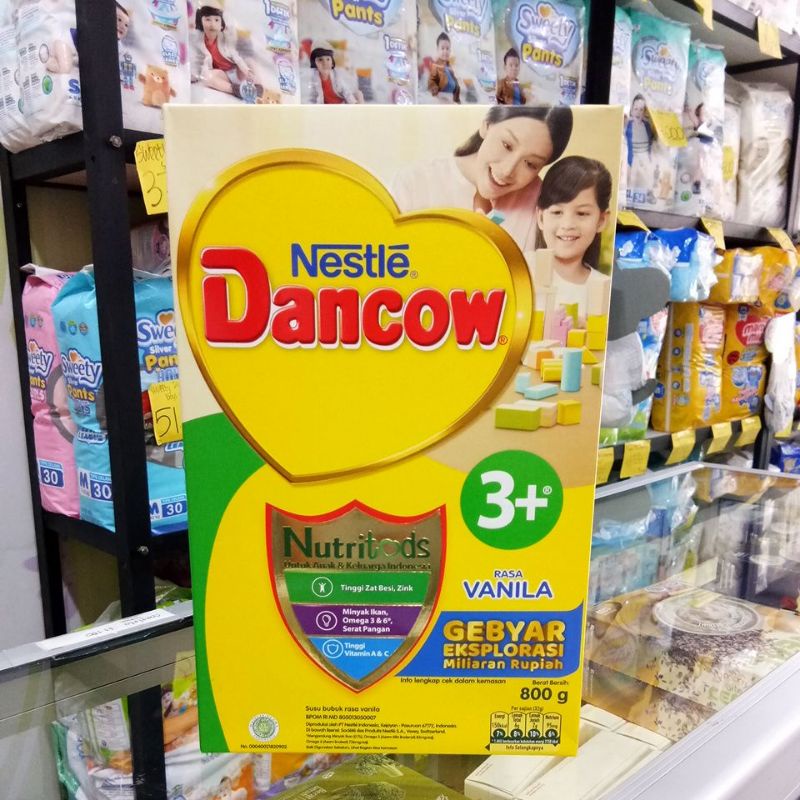 DANCOW 3+ VANILA, MADU, COKLAT 800GR