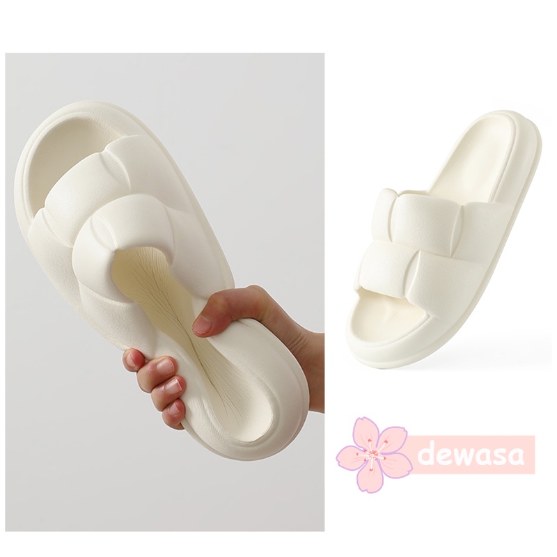 Sandal Slop Wanita kekinian Sendal Jelly Sepatu wanita Korean Dewasa Import  Soft Slipper Anti Slip Elastic Empuk EVA karet Sandal Cewek