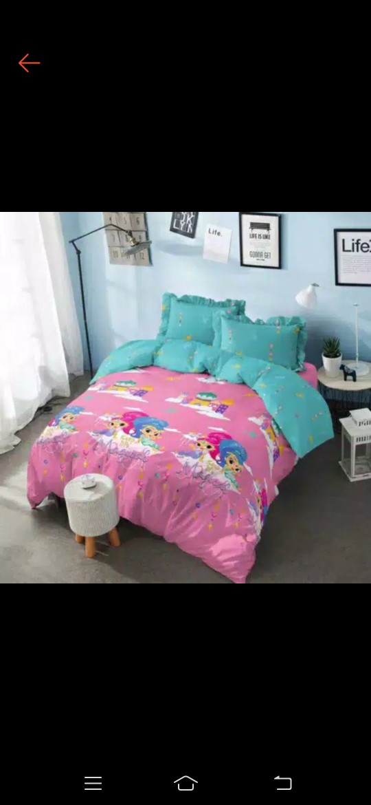 Bedcover Kintakun Dluxe Sprei Rumbai Size 180 X 200 Motif  Ss Magical