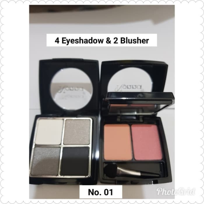 Limited Edition 4 EYESHADOW & 2 BLUSHER NONNA 1006 NO. 01 MAKEUP SET Fre Ongkir
