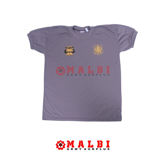 TERMURAH- Kaos SATPAM Security Gada Pratama Pendek Coklat Sablon Hitam