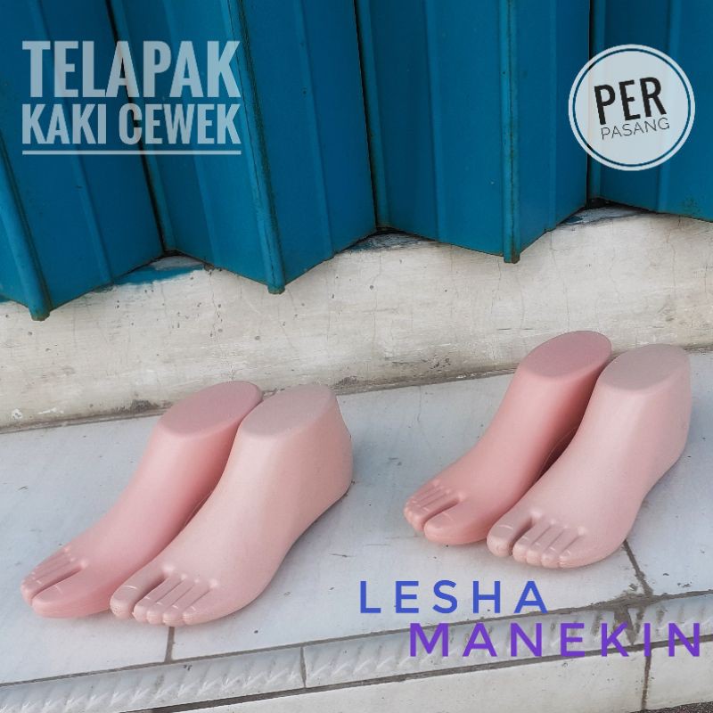 Manekin Kaki Sandal - Patung Telapak Kaki Cewek Kulit Dekorasi toko telapak kaki kulit