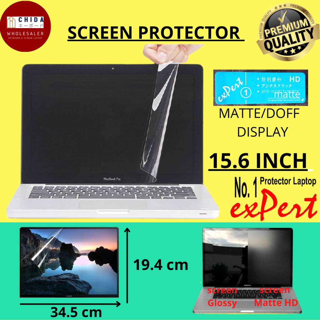 Screen Protector laptop 15.6 inch expert Anti Glare /AG expert Shopee
