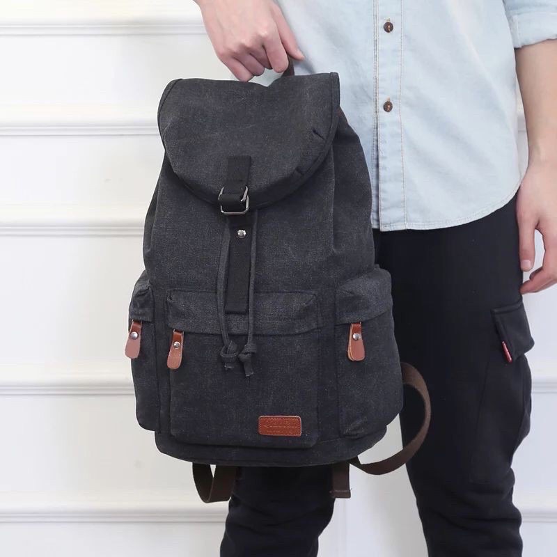 BEST SELLER!! RANSEL PRIA GHbag DIMANNE CANVAS 52333 IMPORT backpack pria wanita kuat bagus HA R8Z4