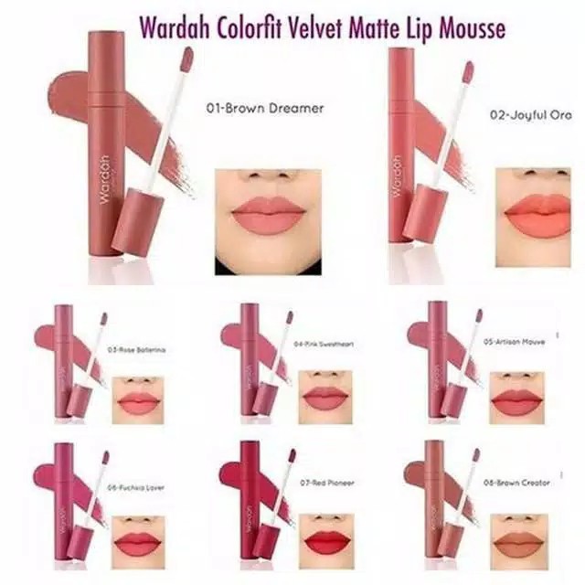 Wardah Colorfit Velvet Matte Lip Mousse