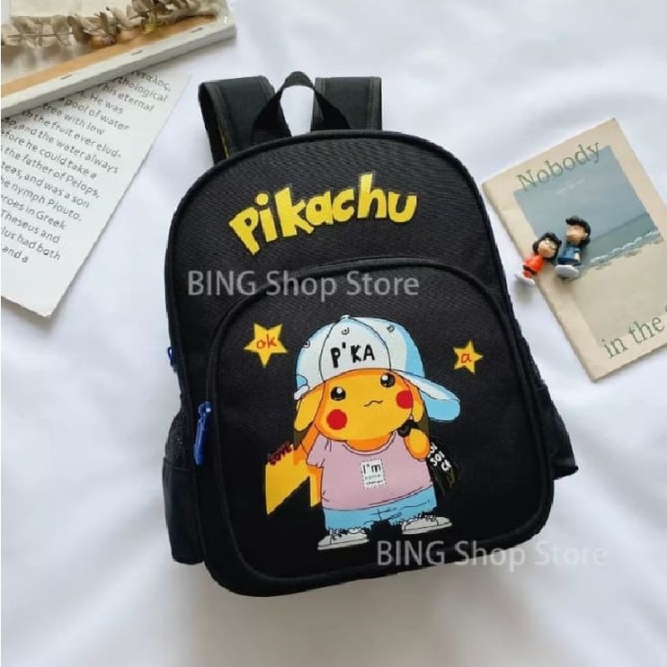 BDKR_TAS - TAS RANSEL ANAK SEKOLAH KARAKTER MOTIF KARTUN POKEMON / PIKACHU LUCU ORTOPAEDI RANSEL ANAK SEKOLAH BAGUS TAS GENDONG ANAK UNTUK TK , SD BACKPACK MULTIFUNGSI BISA BAYAR DITEMPAT