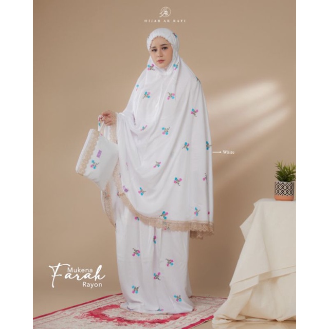 Mukenah Cantik Fashion Wanita Motif Bunga ‼️ Mukenah Farah by Hijab Arrafi