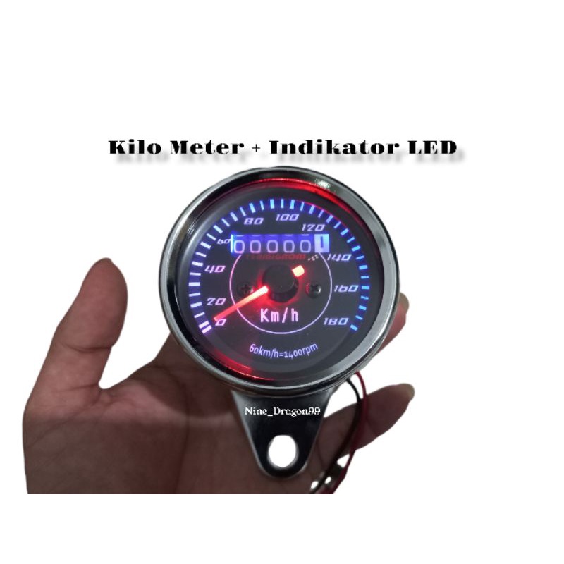 Kilo Meter Speedo Meter Plus Indikator LED Vixion Rx King Megapro Tiger Universal