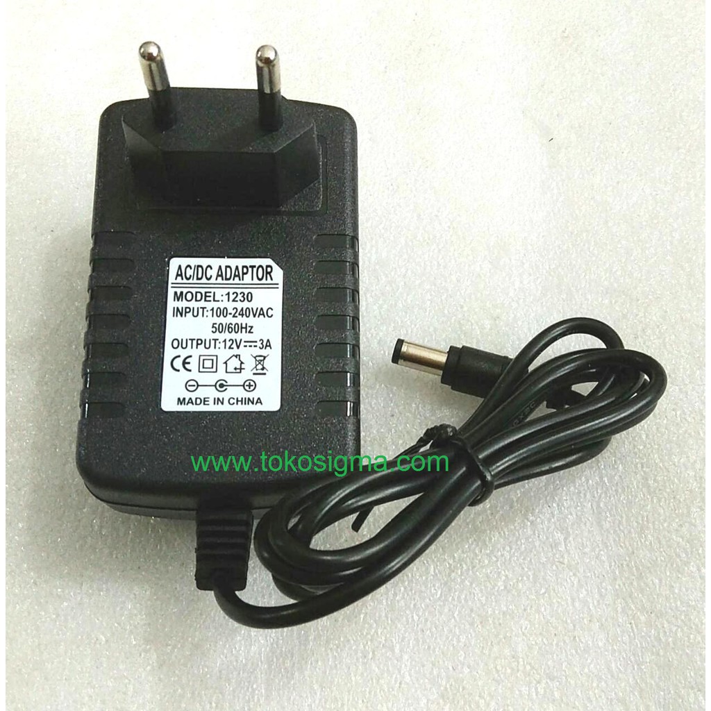 ADAPTOR AC to DC 12V 3A 3000mA JEK plug 5.5x2.5mm power supply Adapter