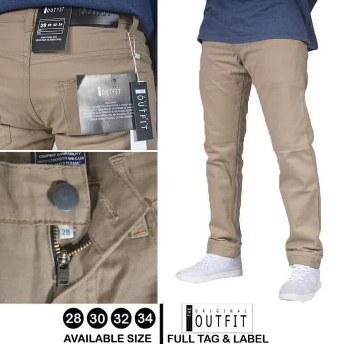 Celana Chino Outfit Mocca / Cino Premium Out Fit / Cinos Standar