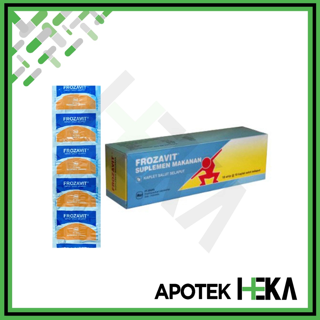 Frozavit Kaplet Box isi 10x10 Tablet - Vitamin C E Zinc (SEMARANG)
