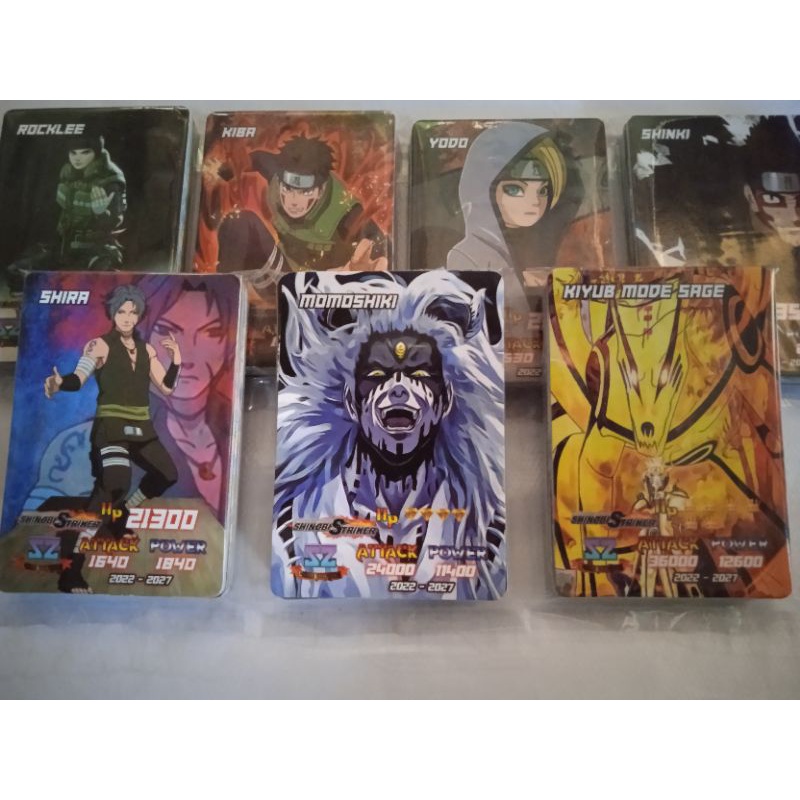 kartu boruto & naruto 3D spesial card isi 12 pack