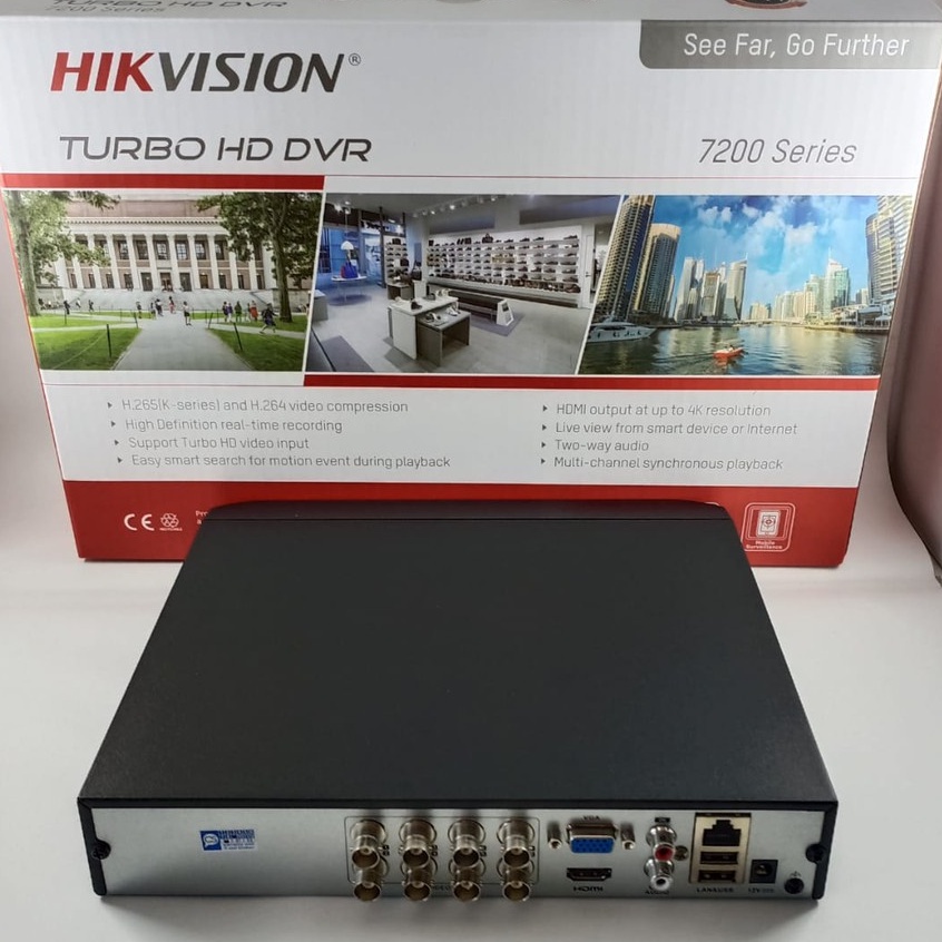 DVR HIKVISION DS-7208 HUHI-K1/E 8CHANNEL 5MP UP TO 8MP