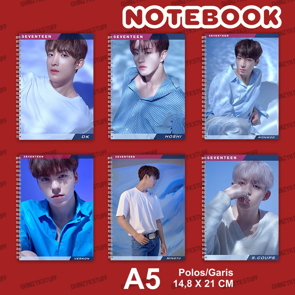 

Notebook KPOP Ukuran A5 14,6 cm x 21 cm Seventeen Hit