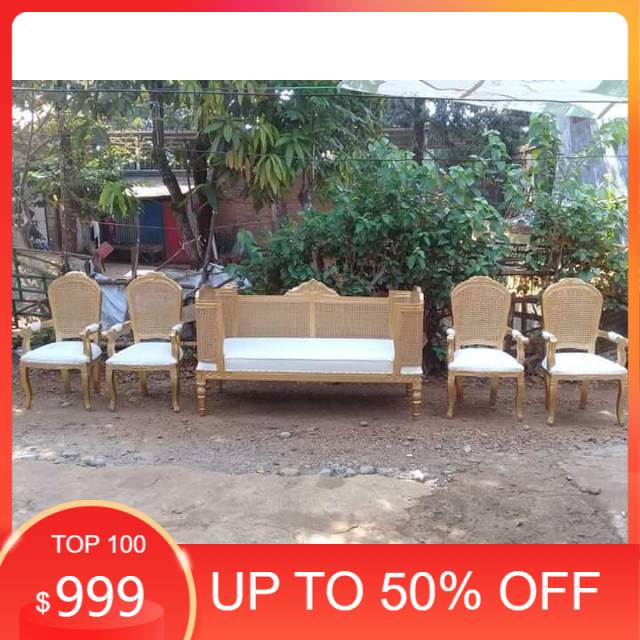 Set Kursi Pelaminan Doyok Rotan Harga Murah