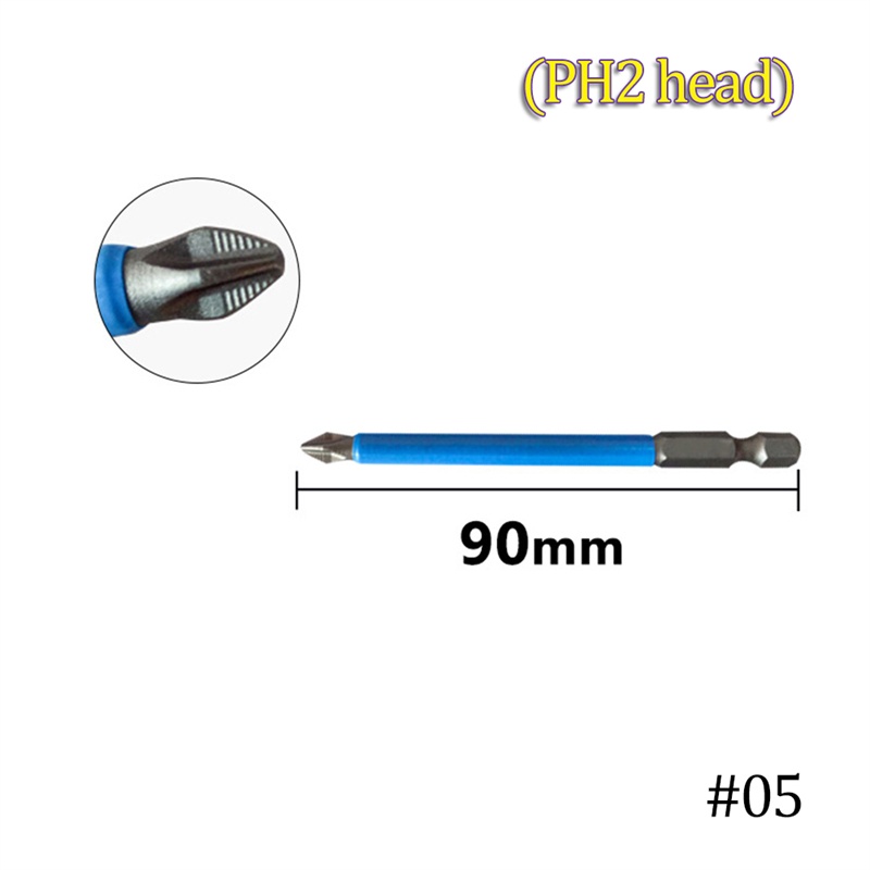 TK 1/7Pcs PH2 Cross Bit Drill Head Screwdriver Bits Hand Tools Anti Slip Electric Hex Shank Magnetic Screwdriver Drill Bit