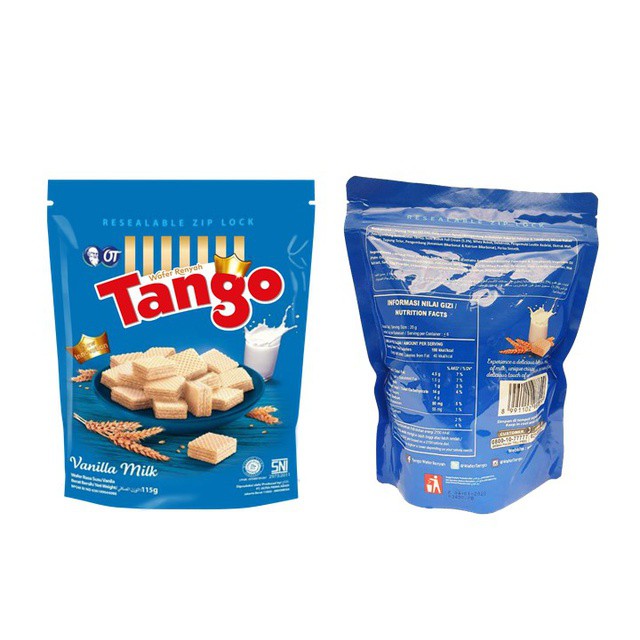 

Wafer Tango Pouch Rasa Vanila 115gr