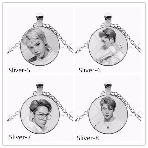 Kalung NCT 127 Kalung Foto NCT Taeyong Haechan Stainless Steel untuk Pria / Wanita