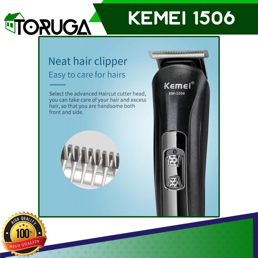 Kemei 1506 Alat Cukur 3in1 Shaver Bulu Kumis Jenggot Hidung Kuping