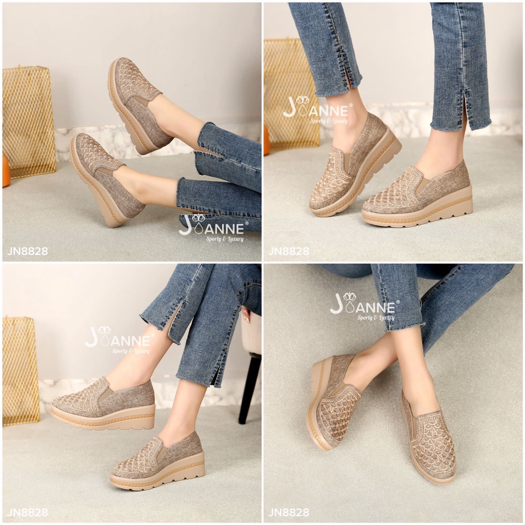 JOANNE Sepatu Wanita Wedges Shoes #JN8828 ORIGINAL