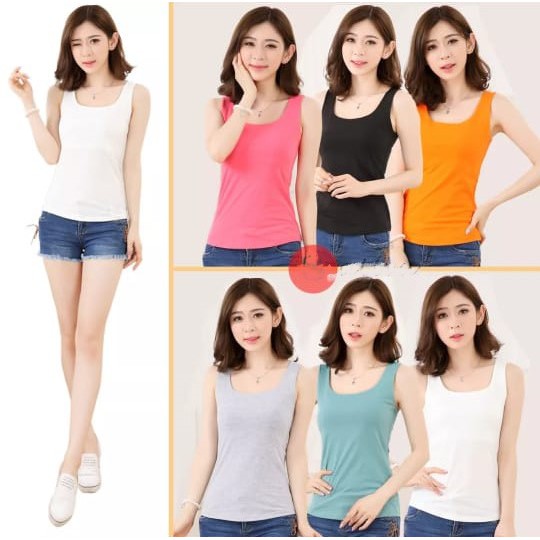 SHIMAMURA.ID | TANKTOP AGNES POLOS | TENGTOP TALI BESAR | DALAMAN WANITA | BAJU SANTAI MURAH | TENGTOP-1