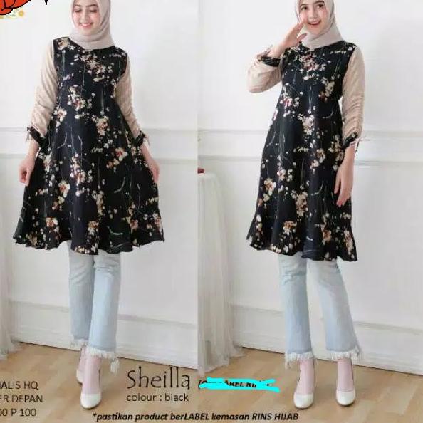 [KODE PRODUK Q0S7S5852] FASHION WANITA // SHEILA TUNIK MONALISA MOTIF // Bisa bayar di tempat