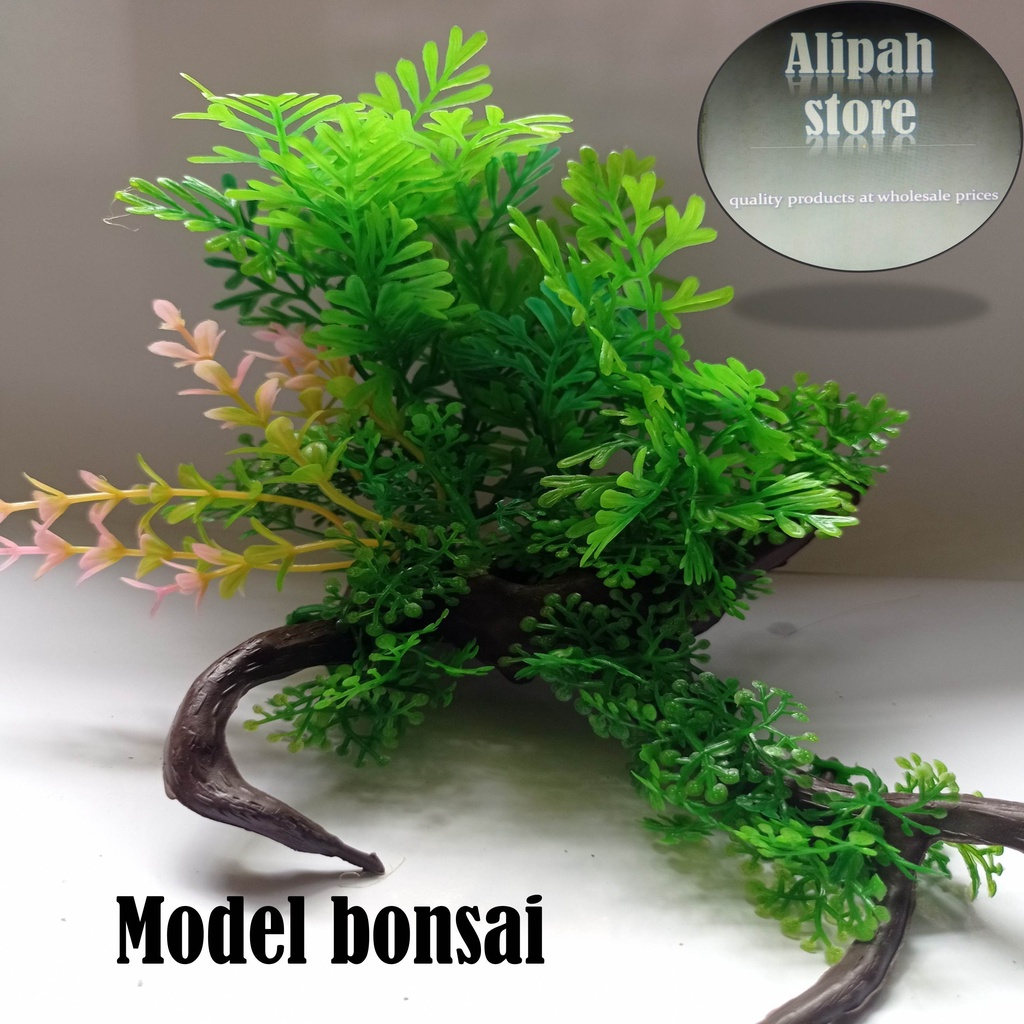 TANAMAN BUNGA HIAS PLASTIK AQUARIUM AQUASCAPE