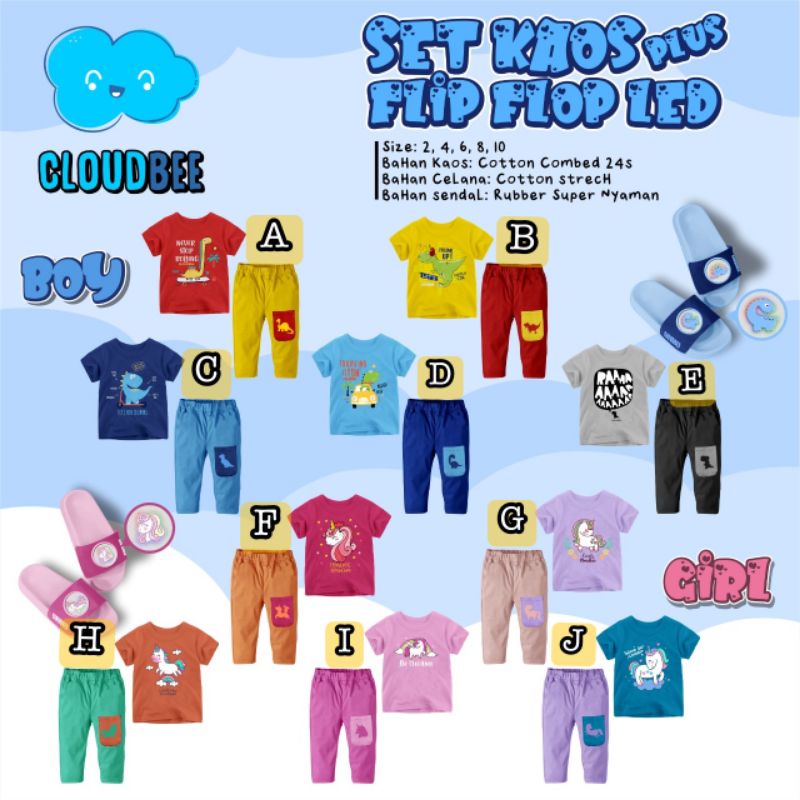 Set kaos free flip flop eco by cloudbee