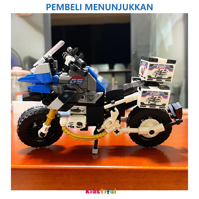 Mainan Sepeda Motor Bricks Blok Edukasi Mainan Anak