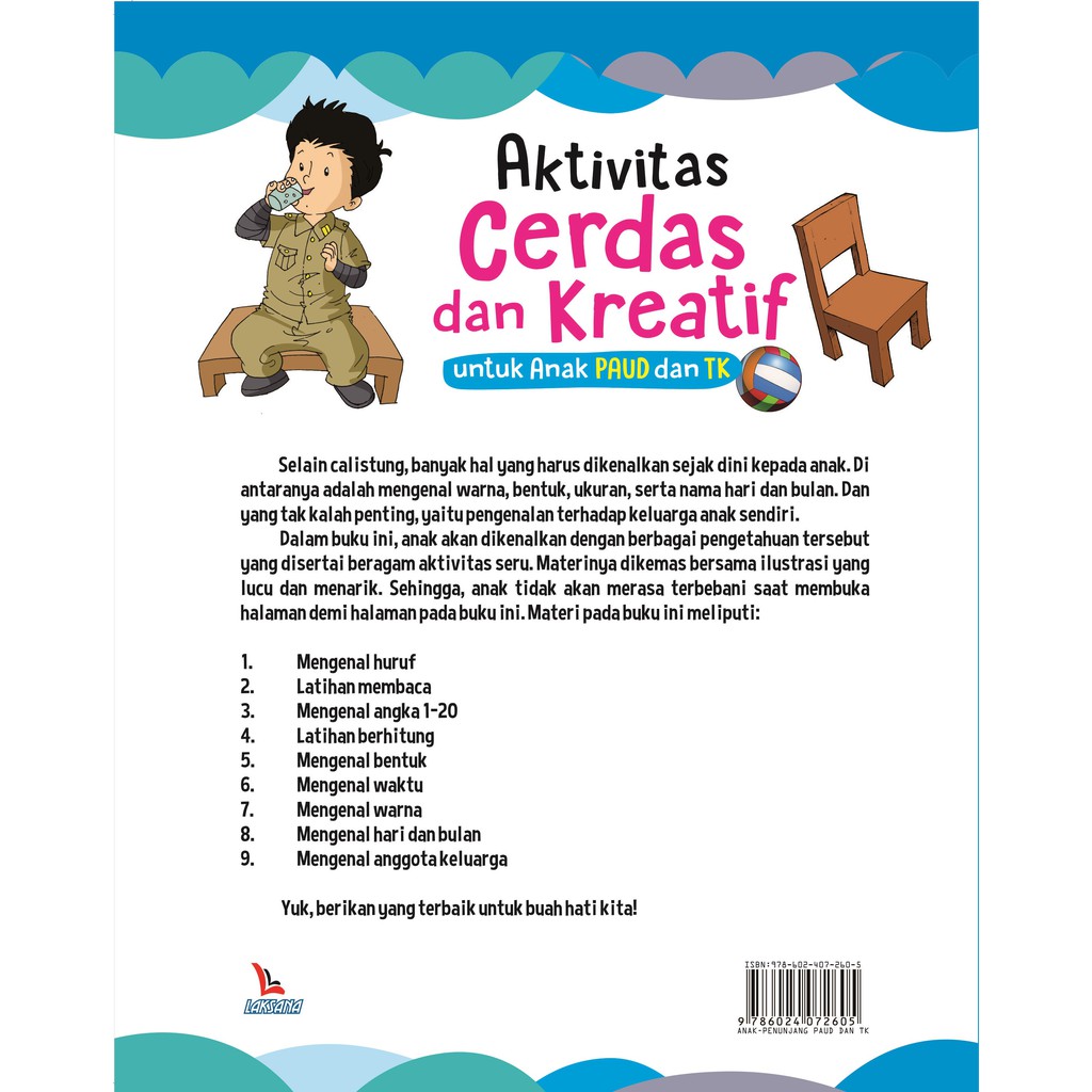 Buku Aktivitas Cerdas dan Kreatif untuk Anak PAUD dan TK - Laksana