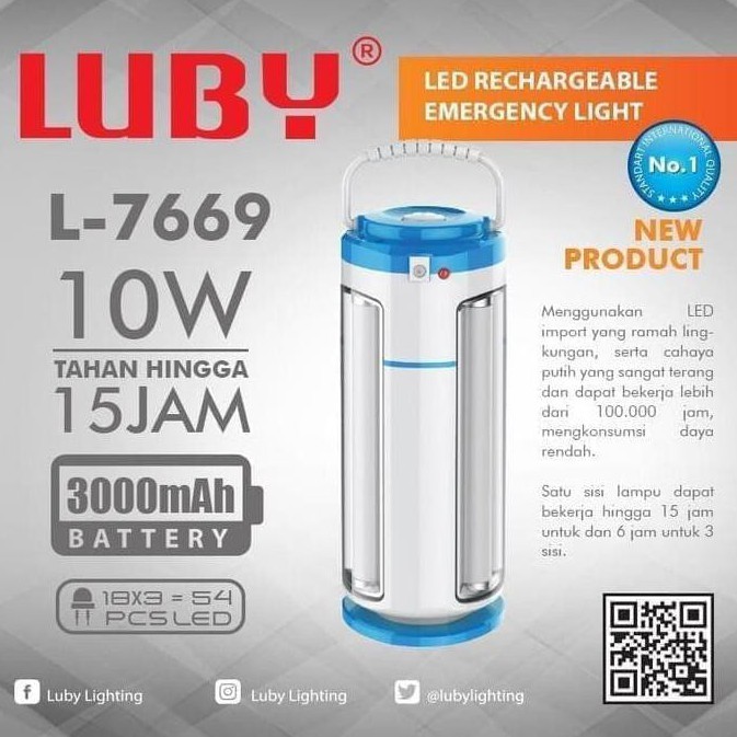 LAMPU EMERGENCY LUBY L-7669