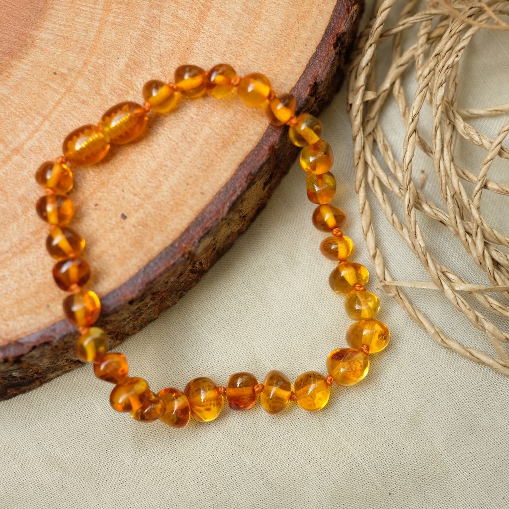 Gelang Amber Baltic Honey Glossy [Dewasa]