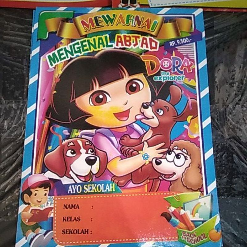

BUKU MEWARNAI DAN MENGENAL ABJAD DORA THE EXPLORER