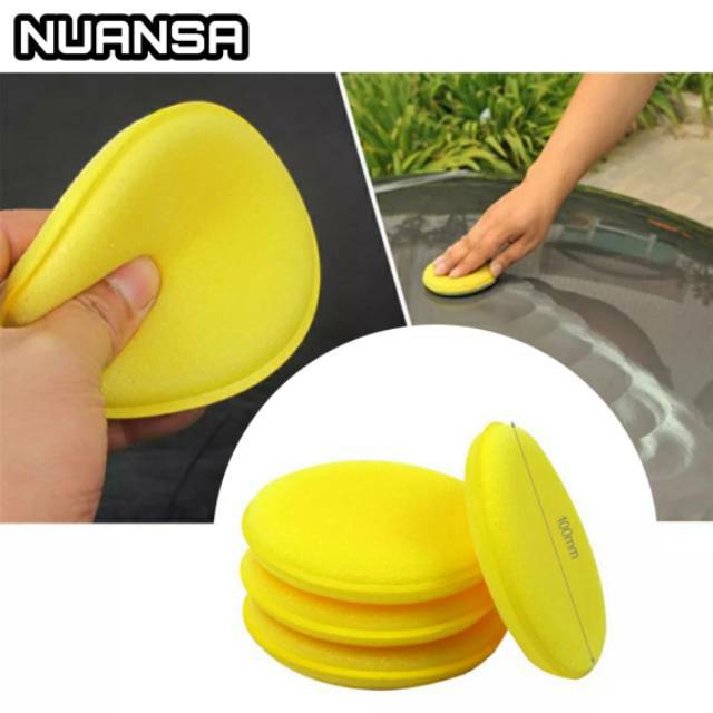 Nuansa - Applicator Pad Busa waxing Busa Poles Microfiber mobil motor