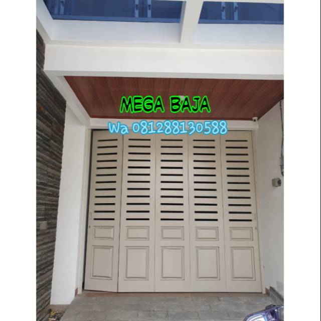  Pintu  besi lipat sliding  ruko  garasi rumah gudang Shopee 