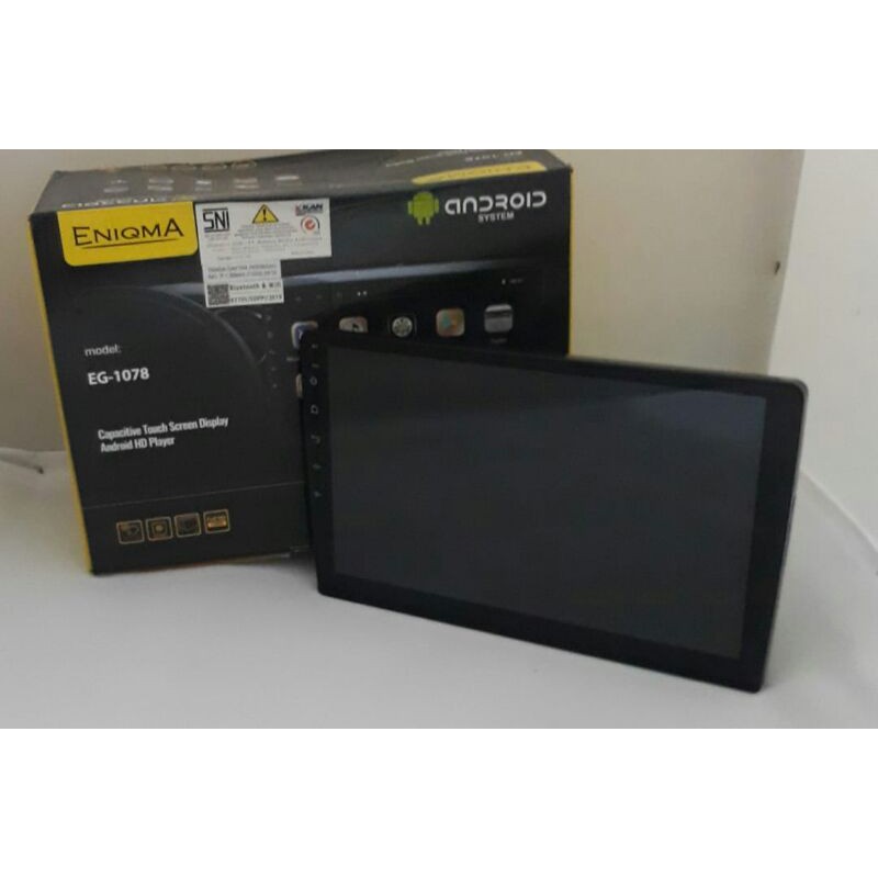 Head unit double din enigma eg-1078 android 10 inch ram 2+32 voice command