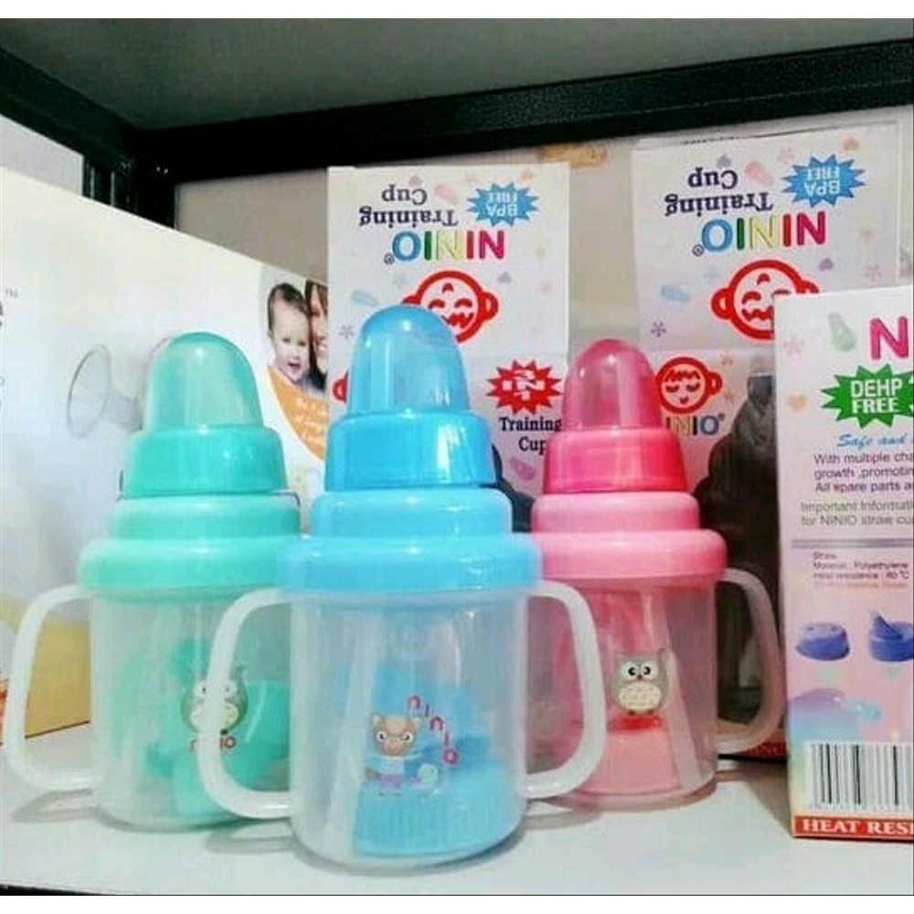 TERMURAH Botol Tempat Minum Bayi Ninio training cup 3 in 1