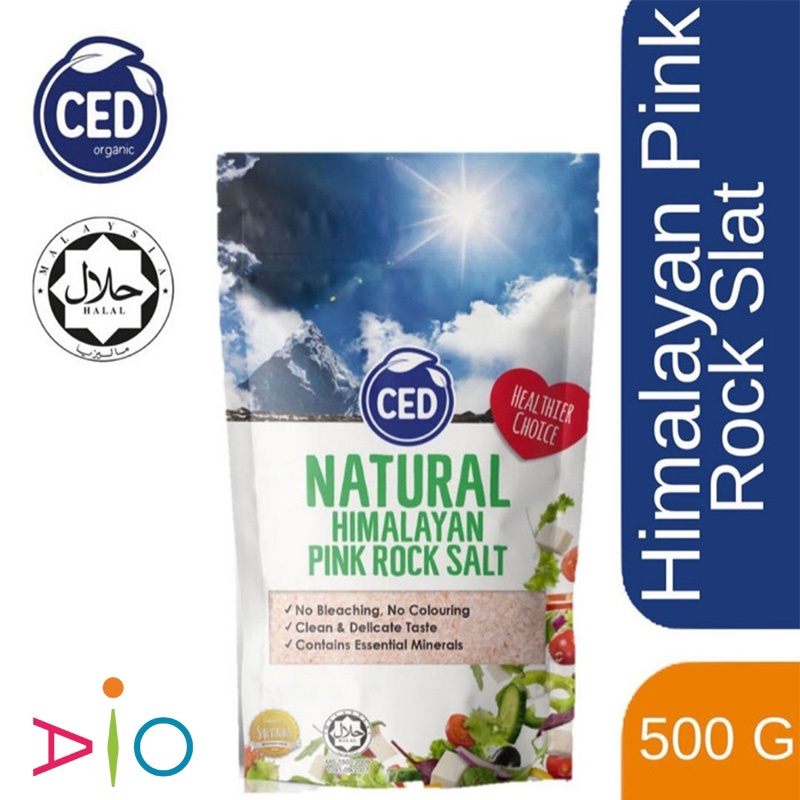 500 gr CED Natural Himalayan Pink Rock Salt Garam Himalayan